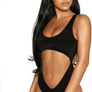 Naked Wardrobe Black Swimwear